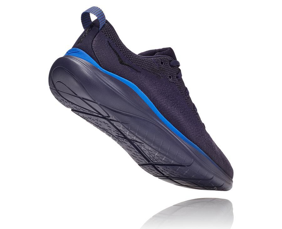 Hoka One One Hupana Flow Löparskor Herr - Marinblå - FOENL-8475